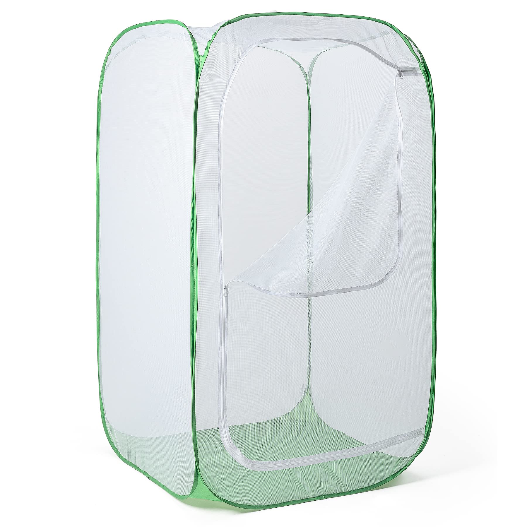 RESTCLOUD plant enclosure side view showing mesh material