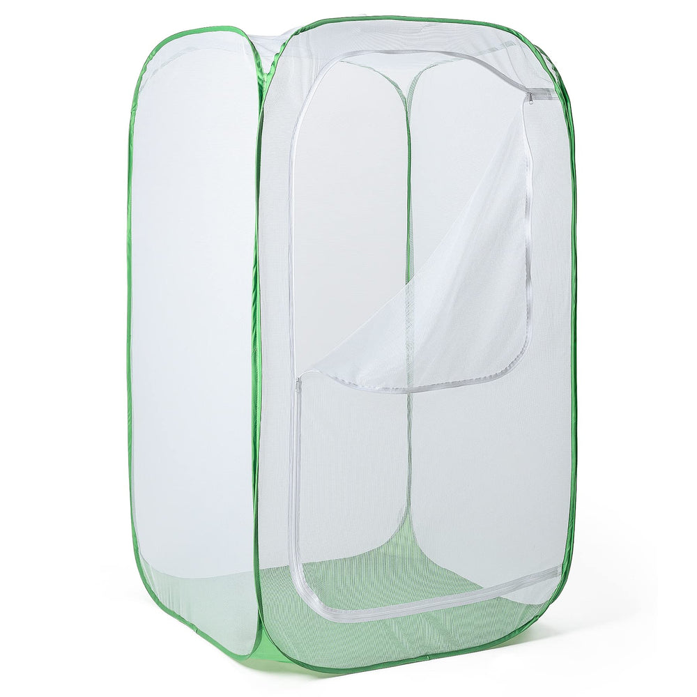 RESTCLOUD plant enclosure side view showing mesh material