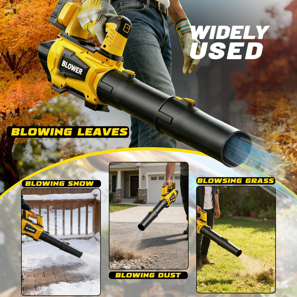 Restick Leaf Blower assembled with tube and extension