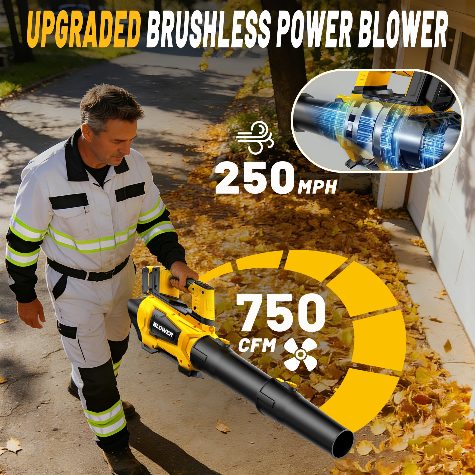 Restick Leaf Blower showing adjustable speed settings