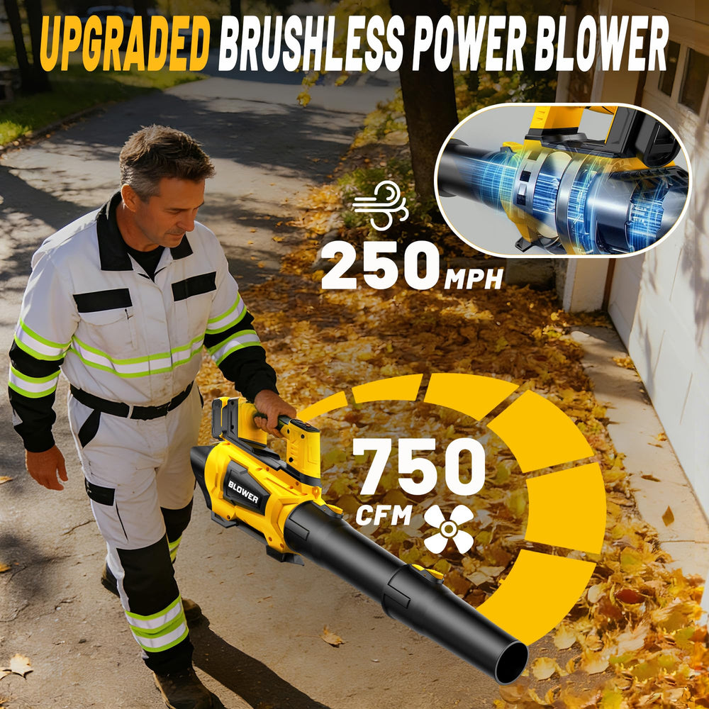 Restick Leaf Blower showing adjustable speed settings