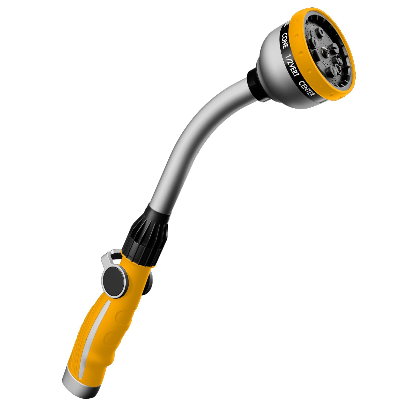Restmo 15-inch watering wand front view with yellow finish