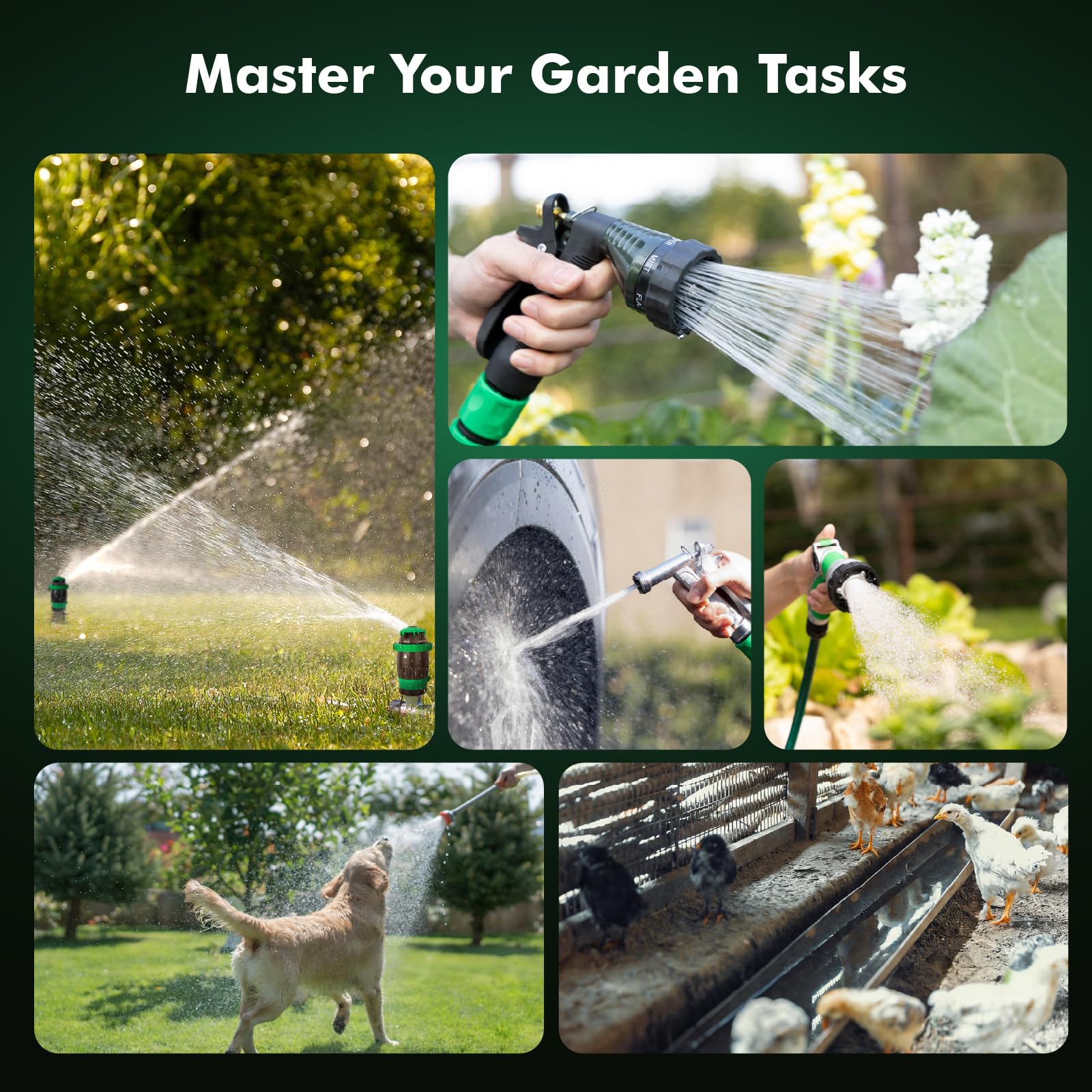 Restmo 2 Way Garden Hose Splitter packaging