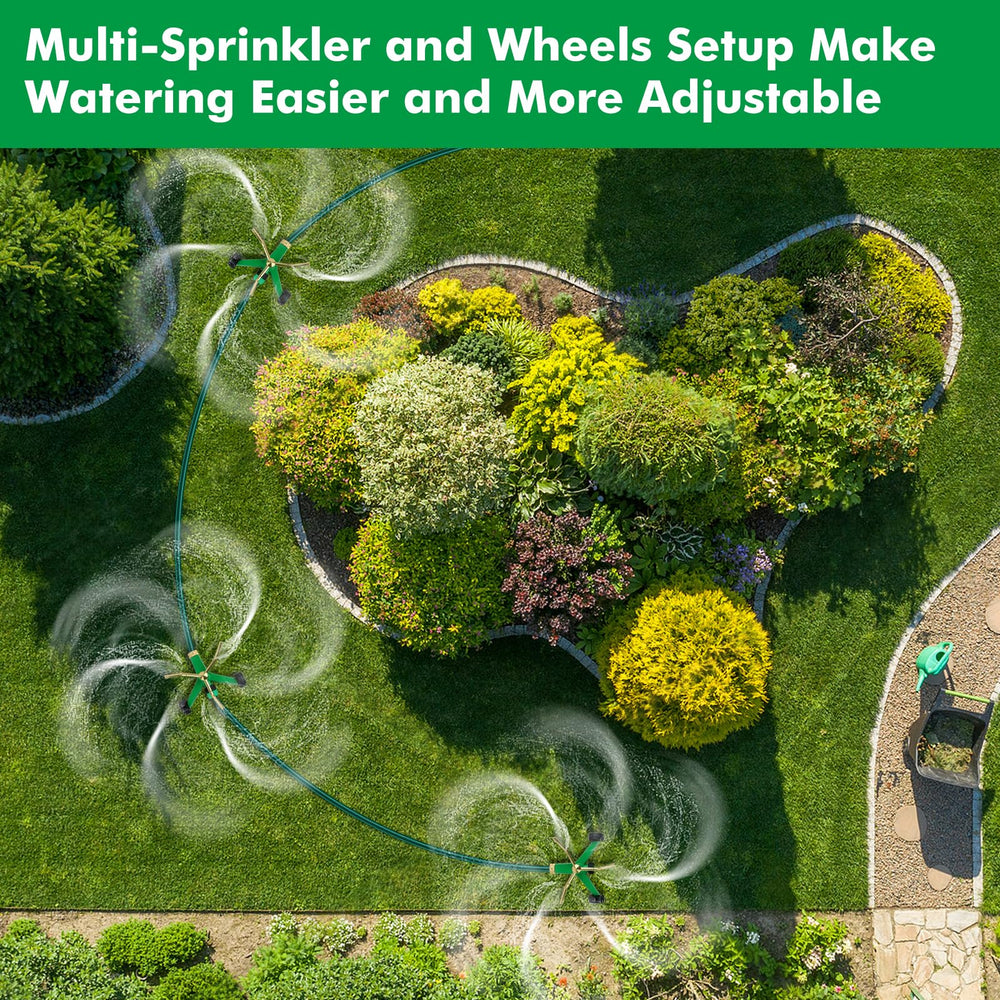 Restmo 3-Arm Metal Sprinkler's swivel hose connection