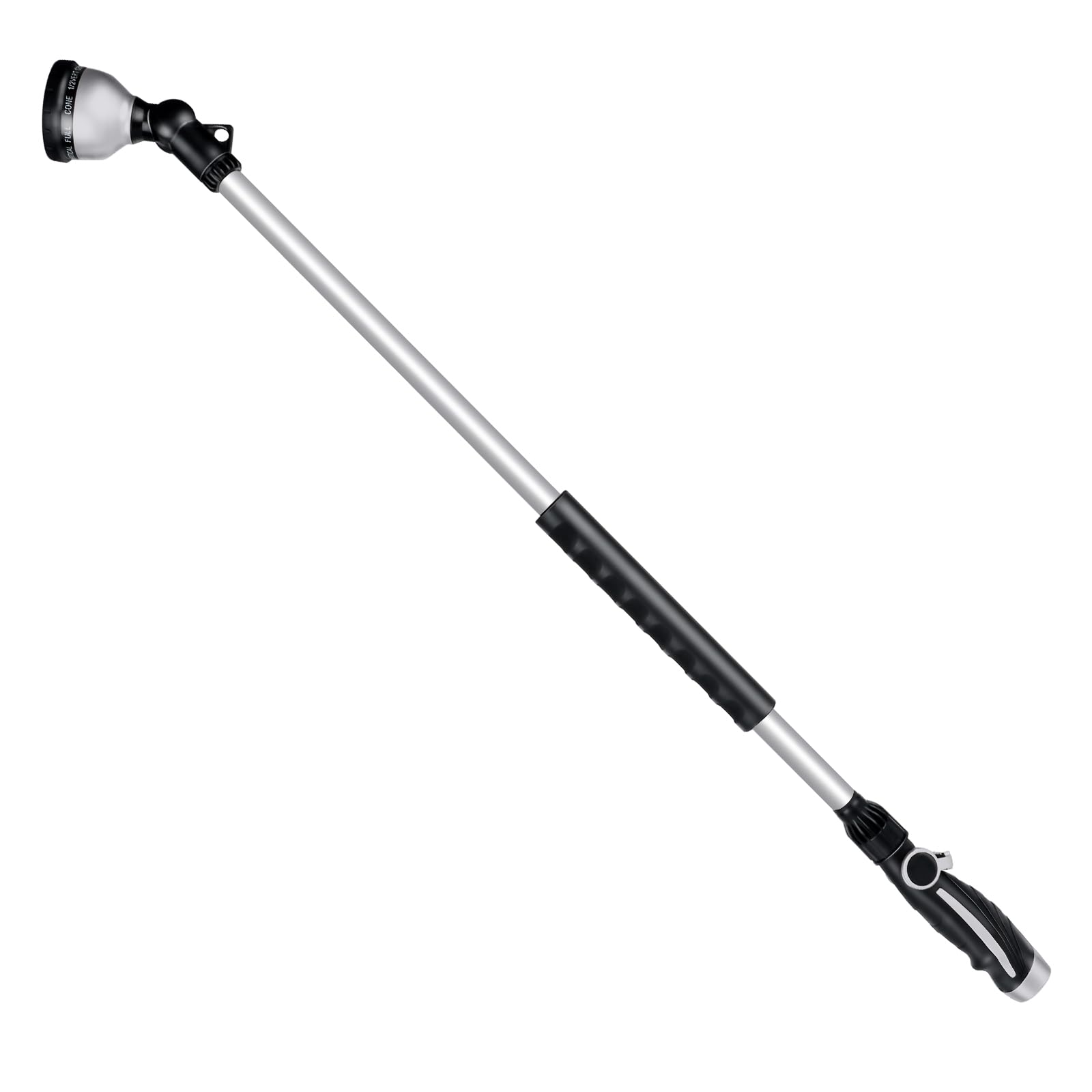 Restmo 36-inch watering wand in silver colour, front view