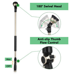 Restmo 36-inch Watering Wand in use watering garden plants