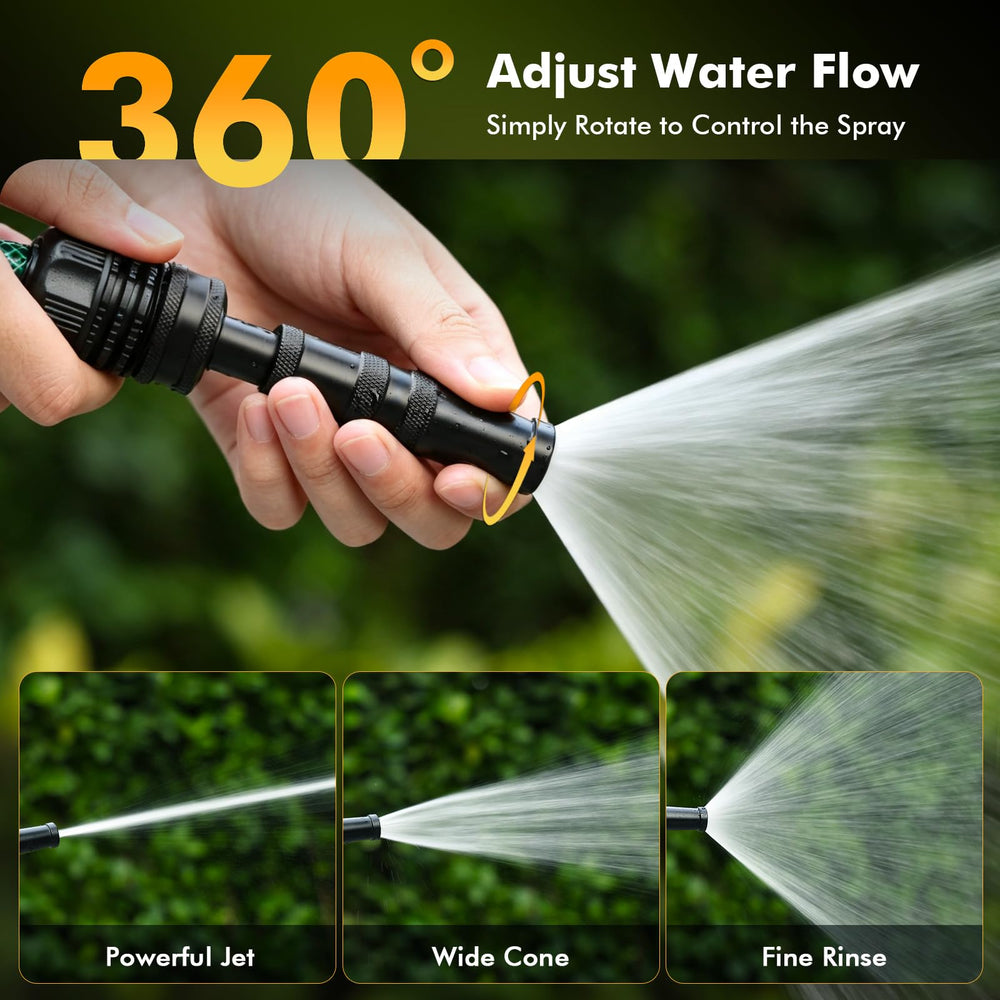 Restmo Brass Hose Nozzle in use watering plants