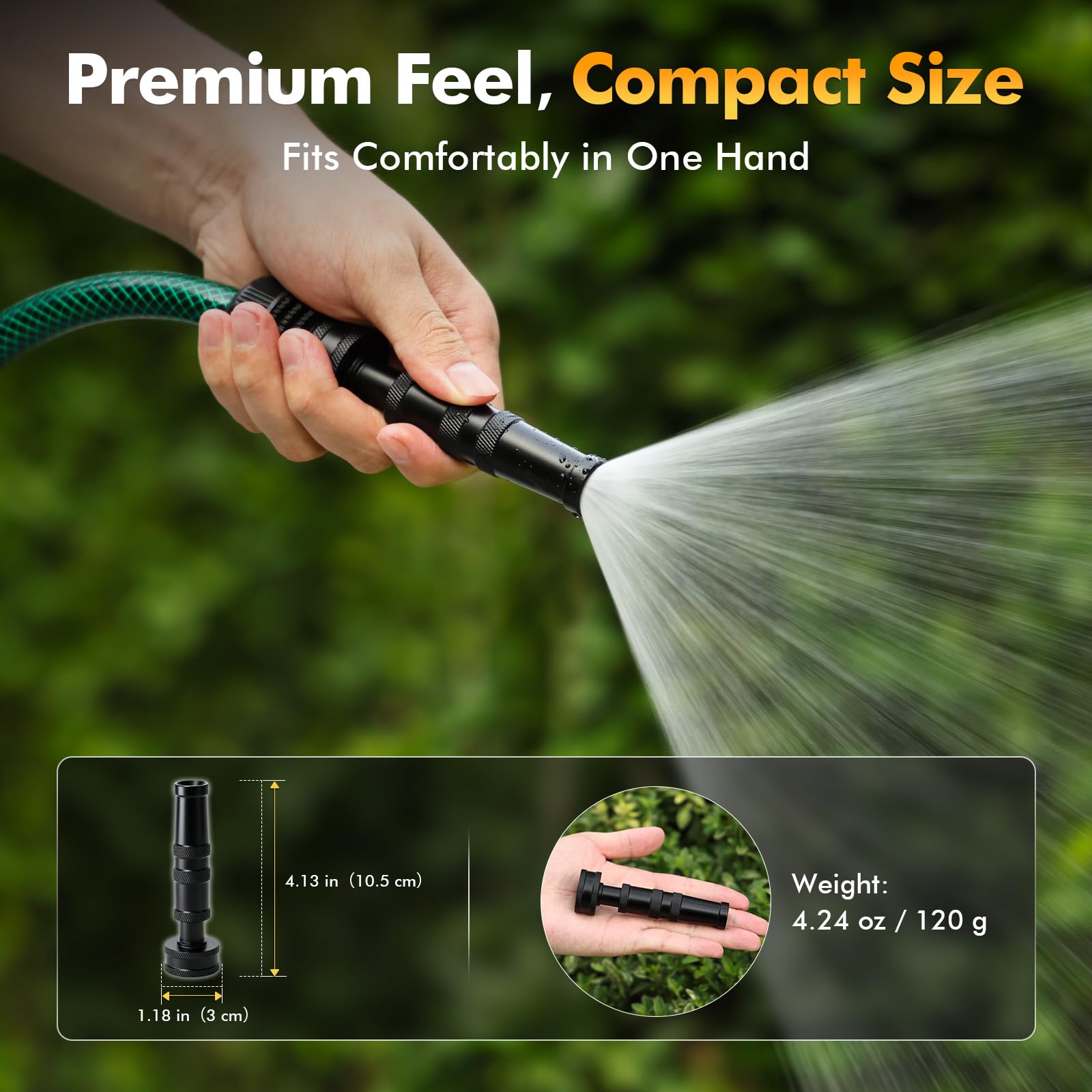 Restmo Brass Hose Nozzle with rubber gasket included