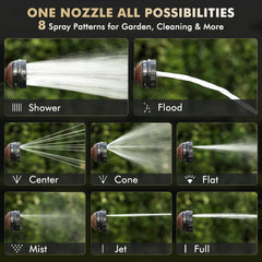 Restmo Garden Hose Nozzle close-up of zinc alloy material