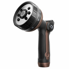 Restmo Garden Hose Nozzle front view with ergonomic design