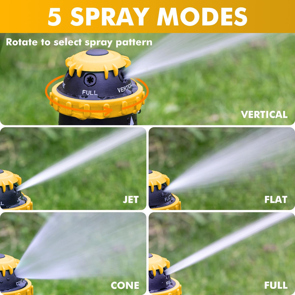 Restmo Gear Drive Sprinkler close-up of the spray adjustment collar