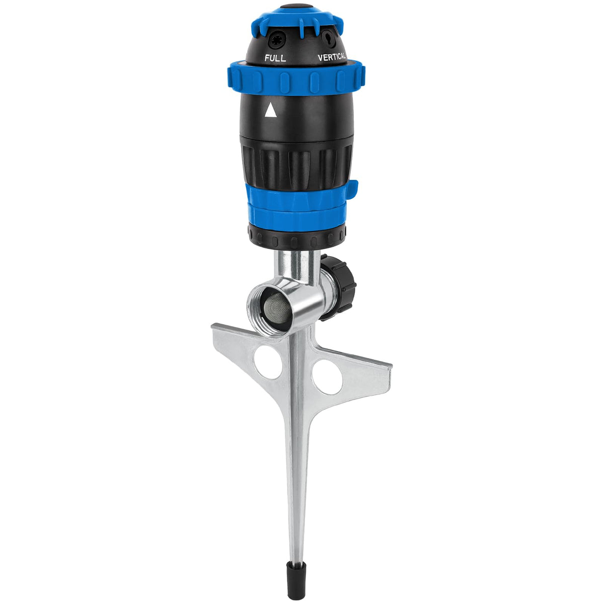 Restmo Gear Drive Sprinkler front view in blue