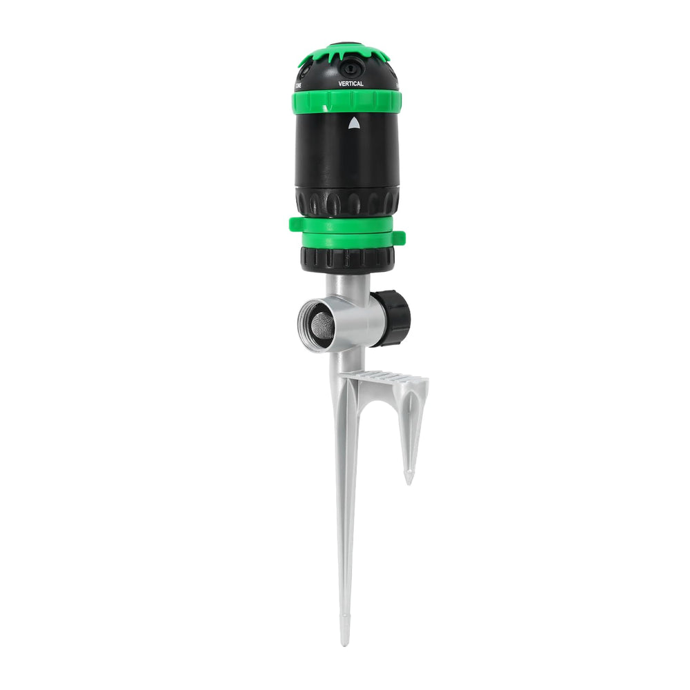 Restmo Gear Drive Sprinkler front view with step spike base