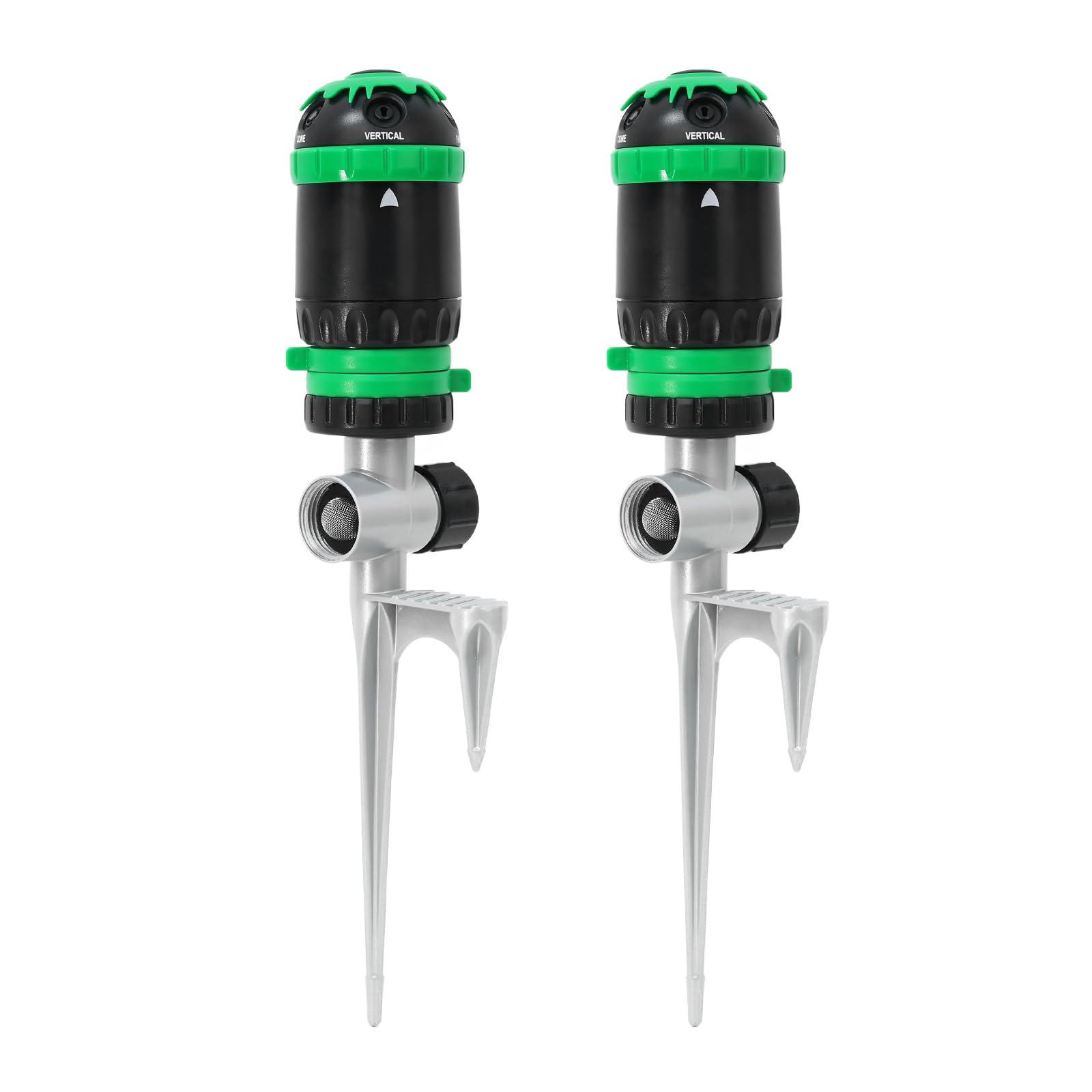 Restmo Gear Drive Sprinkler front view with step spike base