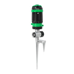 Restmo Gear Drive Sprinkler front view with step spike base