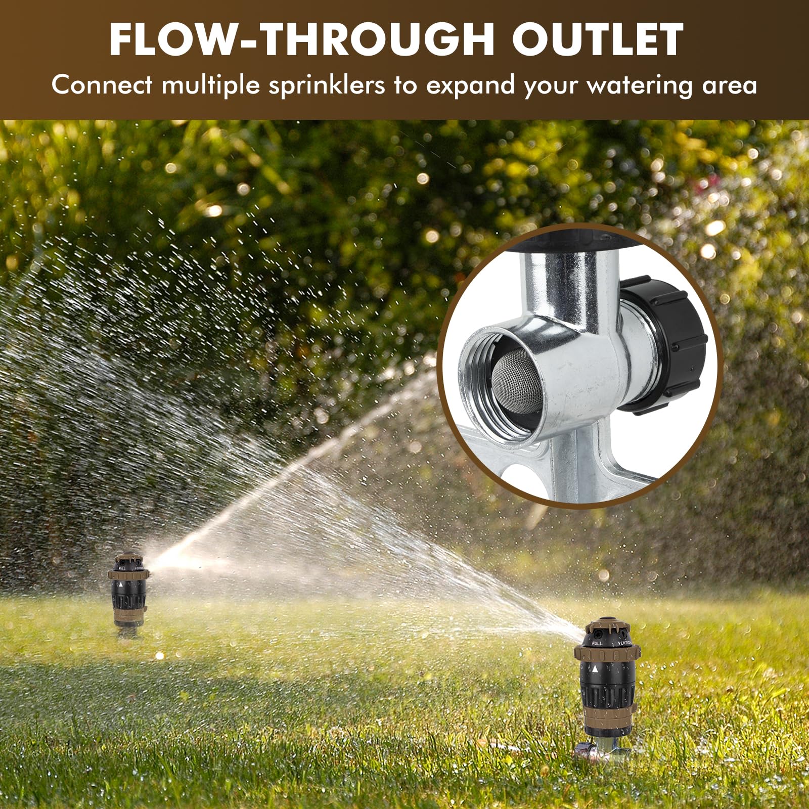 Restmo Gear Drive Sprinkler installation in soil