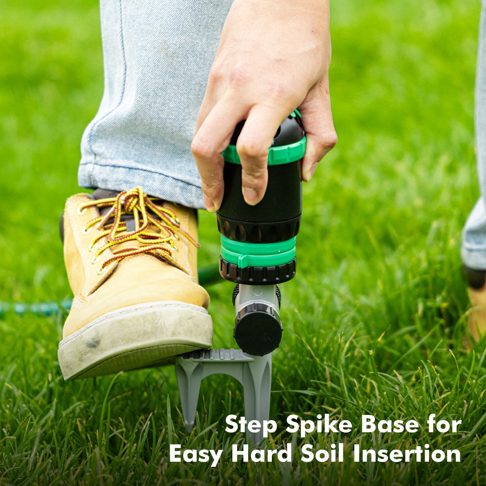 Restmo Gear Drive Sprinkler installed in lawn