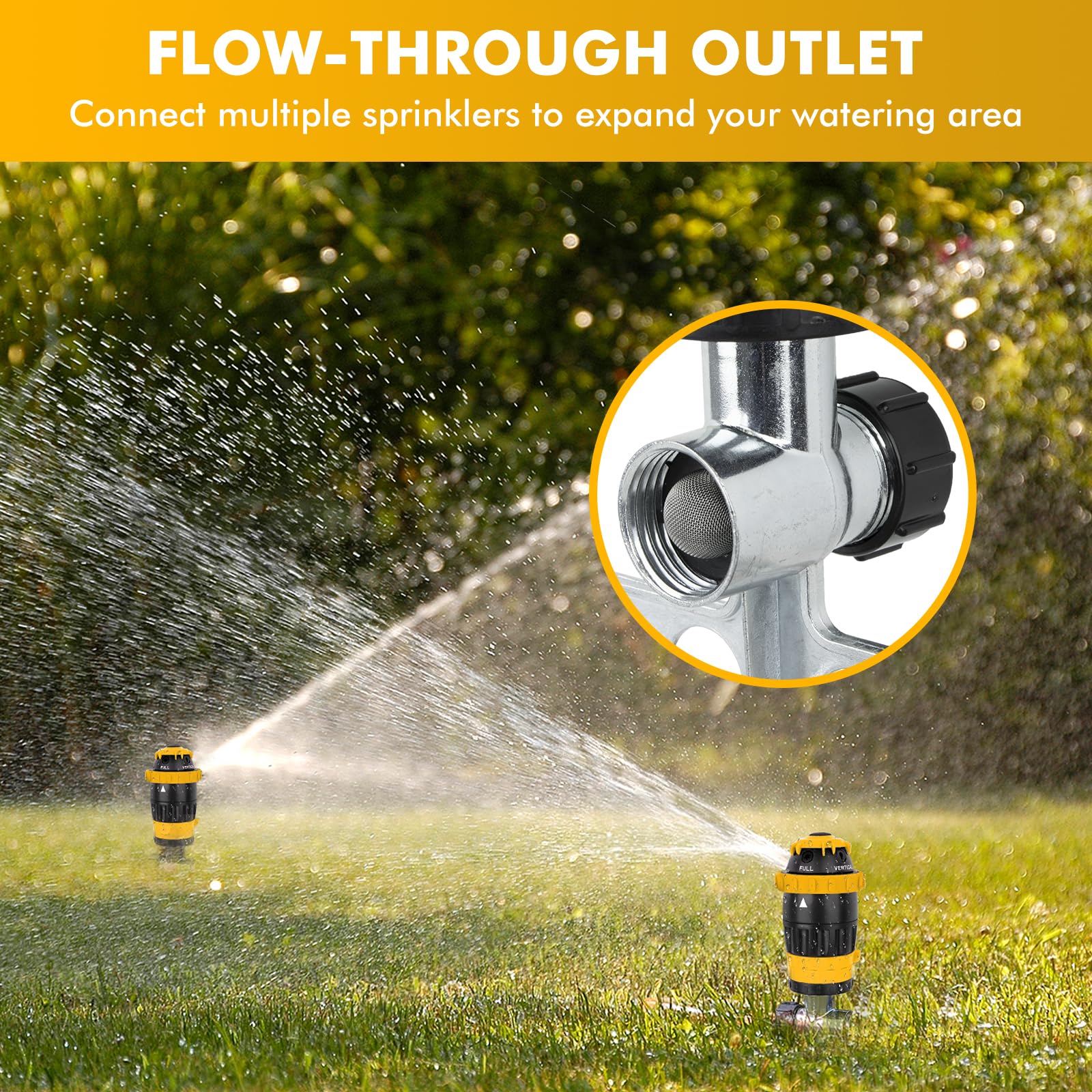 Restmo Gear Drive Sprinkler pack of two in packaging