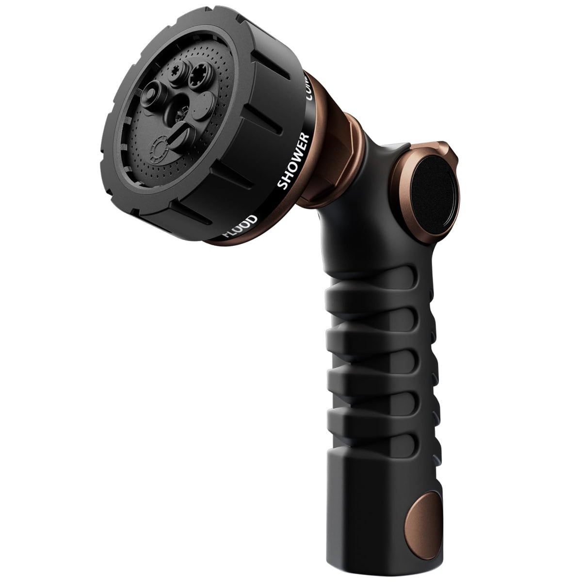 Restmo Heavy Duty Hose Nozzle front view in oil rubbed bronze