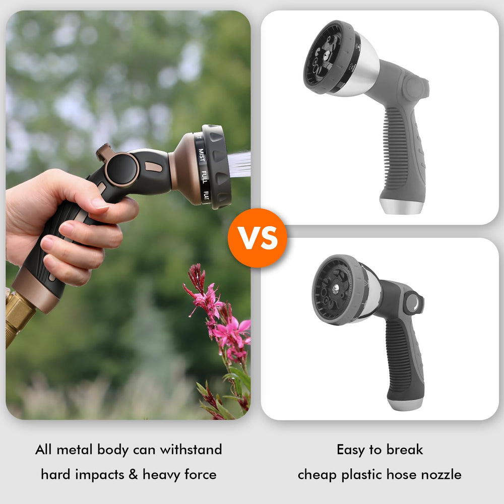 Restmo Heavy Duty Hose Nozzle showcasing durable zinc-alloy construction