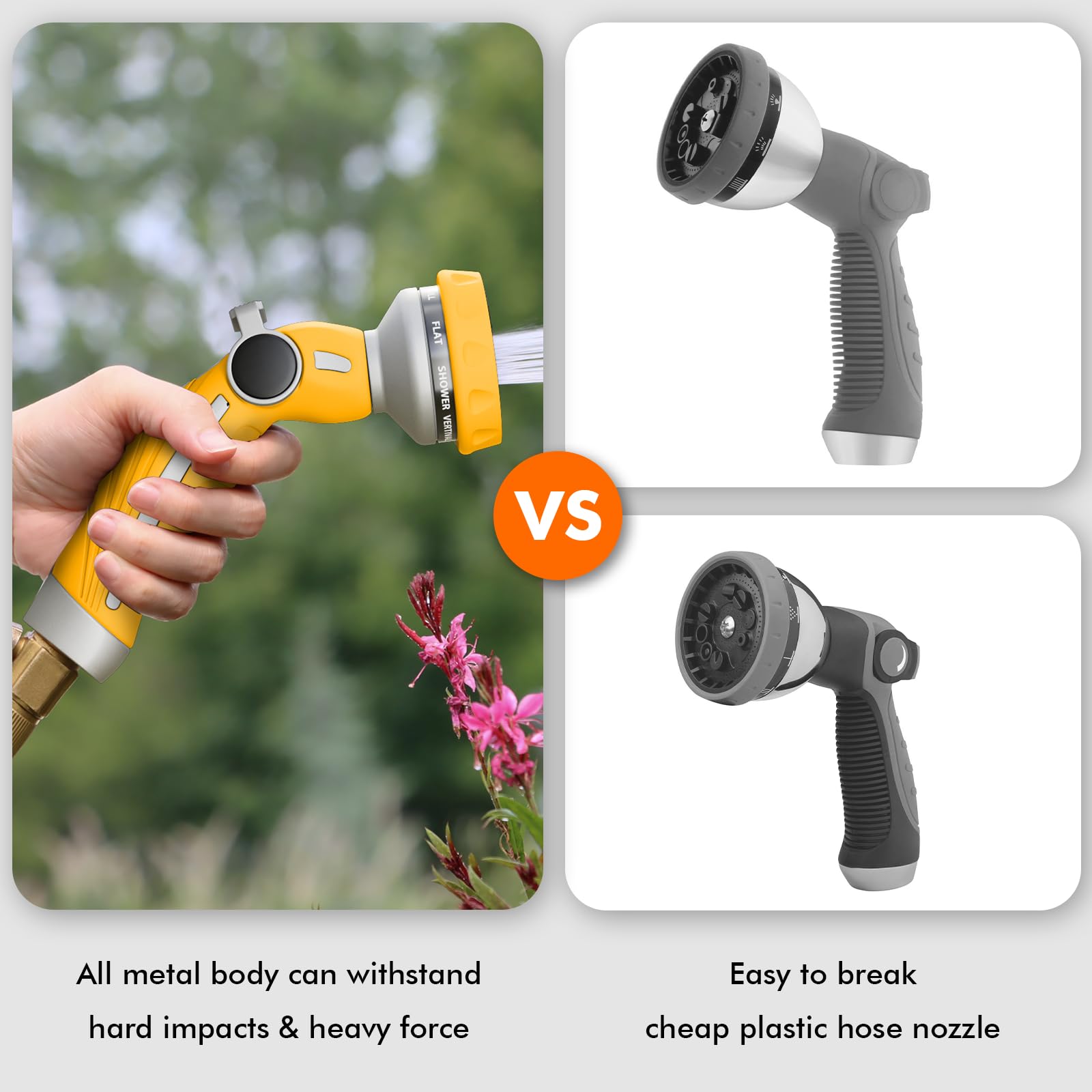 Restmo Heavy Duty Hose Nozzle side view