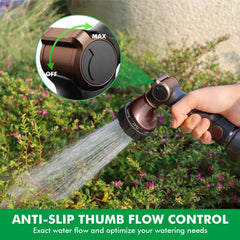 Restmo Heavy Duty Hose Nozzle side view showcasing the ergonomic handle