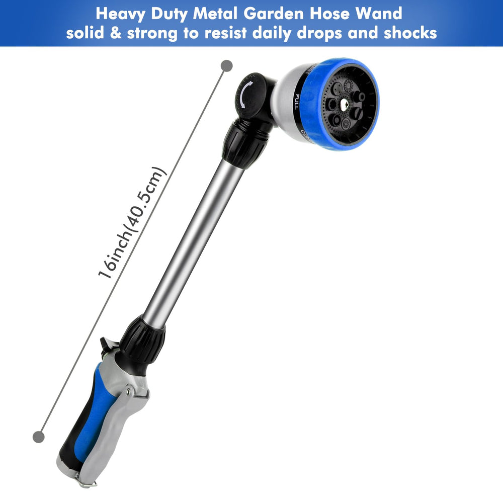 Restmo Heavy Duty Metal Hose Wand showing 180° swivel head