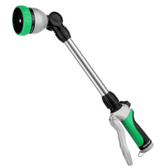 Restmo Heavy Duty Metal Watering Wand front view, green color