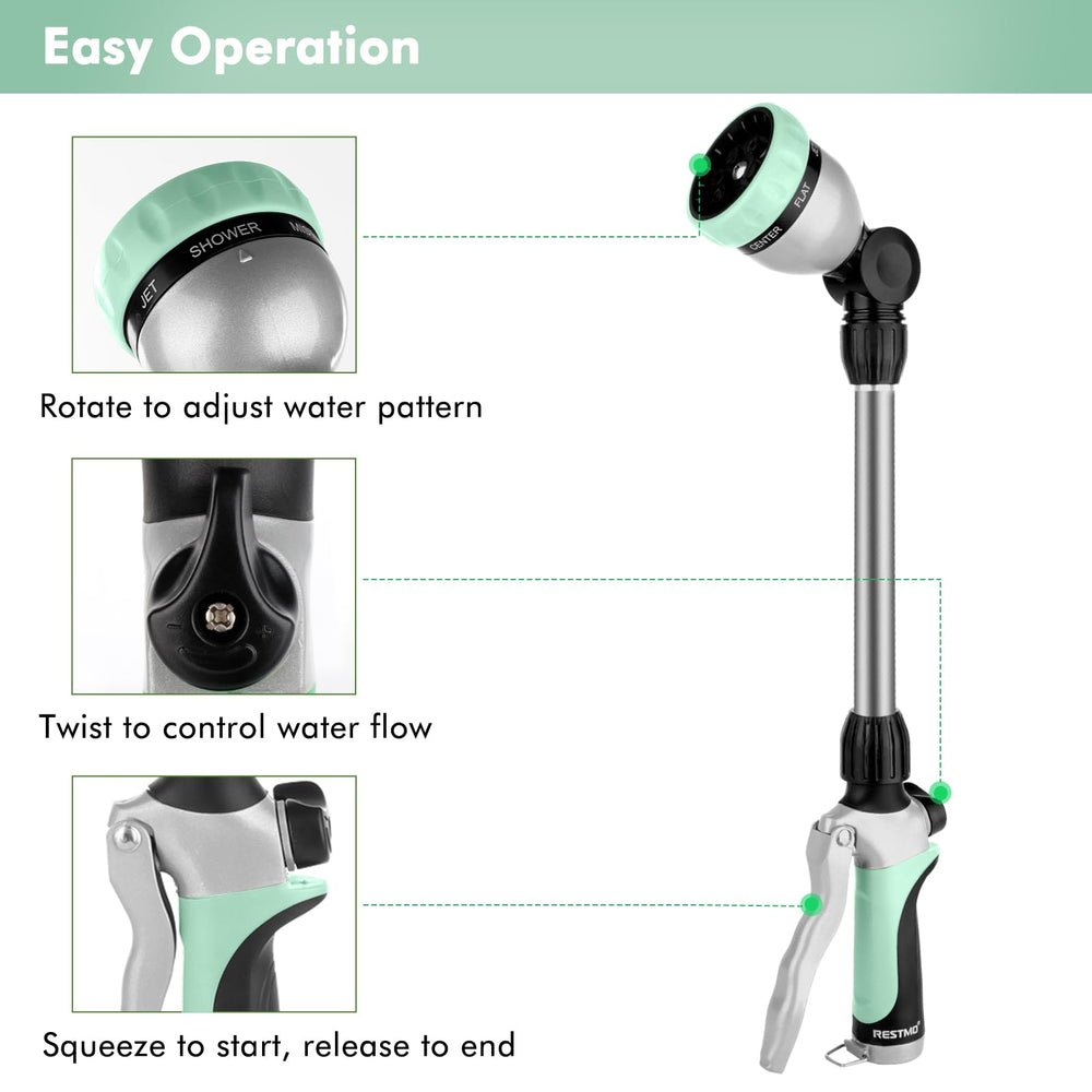 Restmo Hose Wand with adjustable spray patterns
