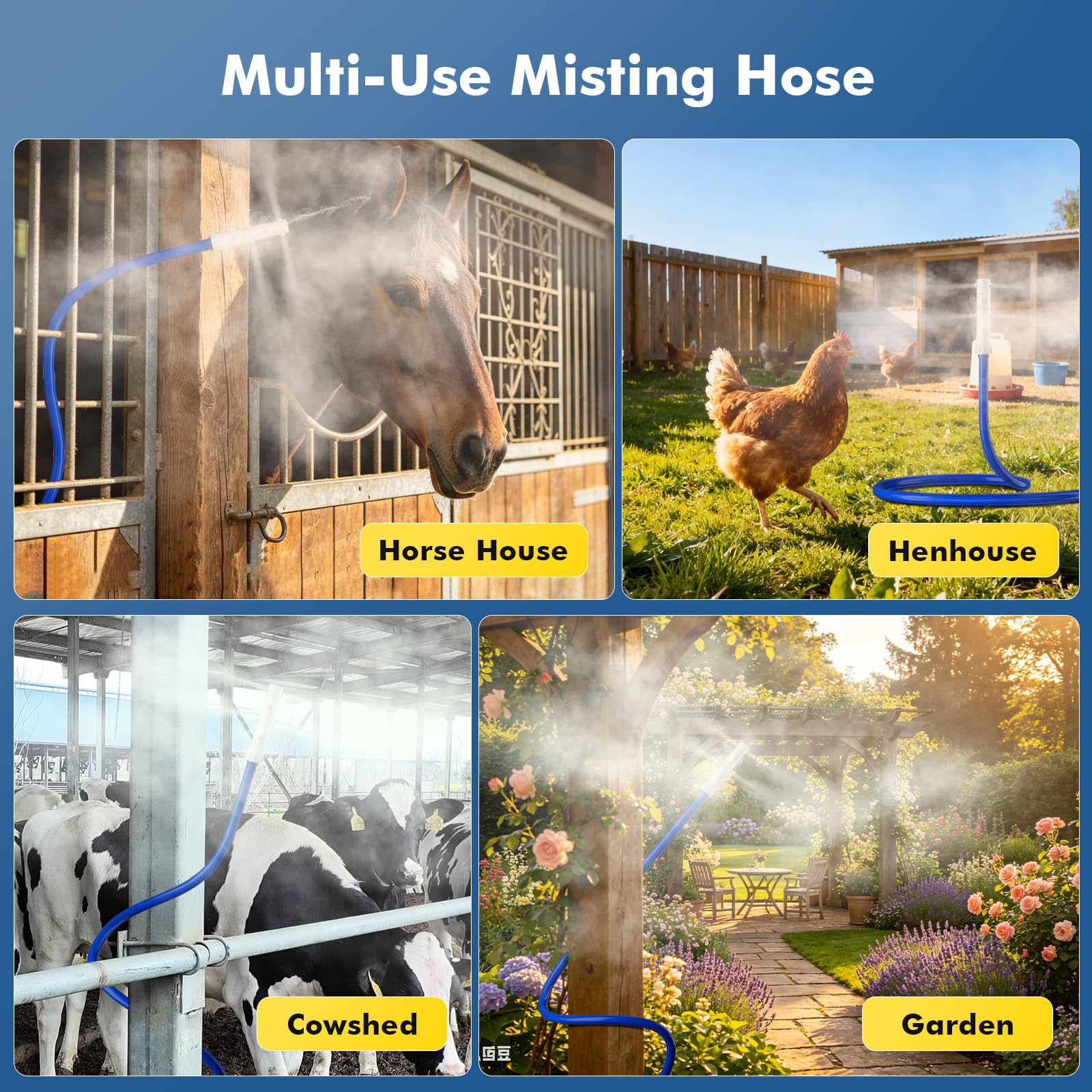Restmo misting system packaging and product details
