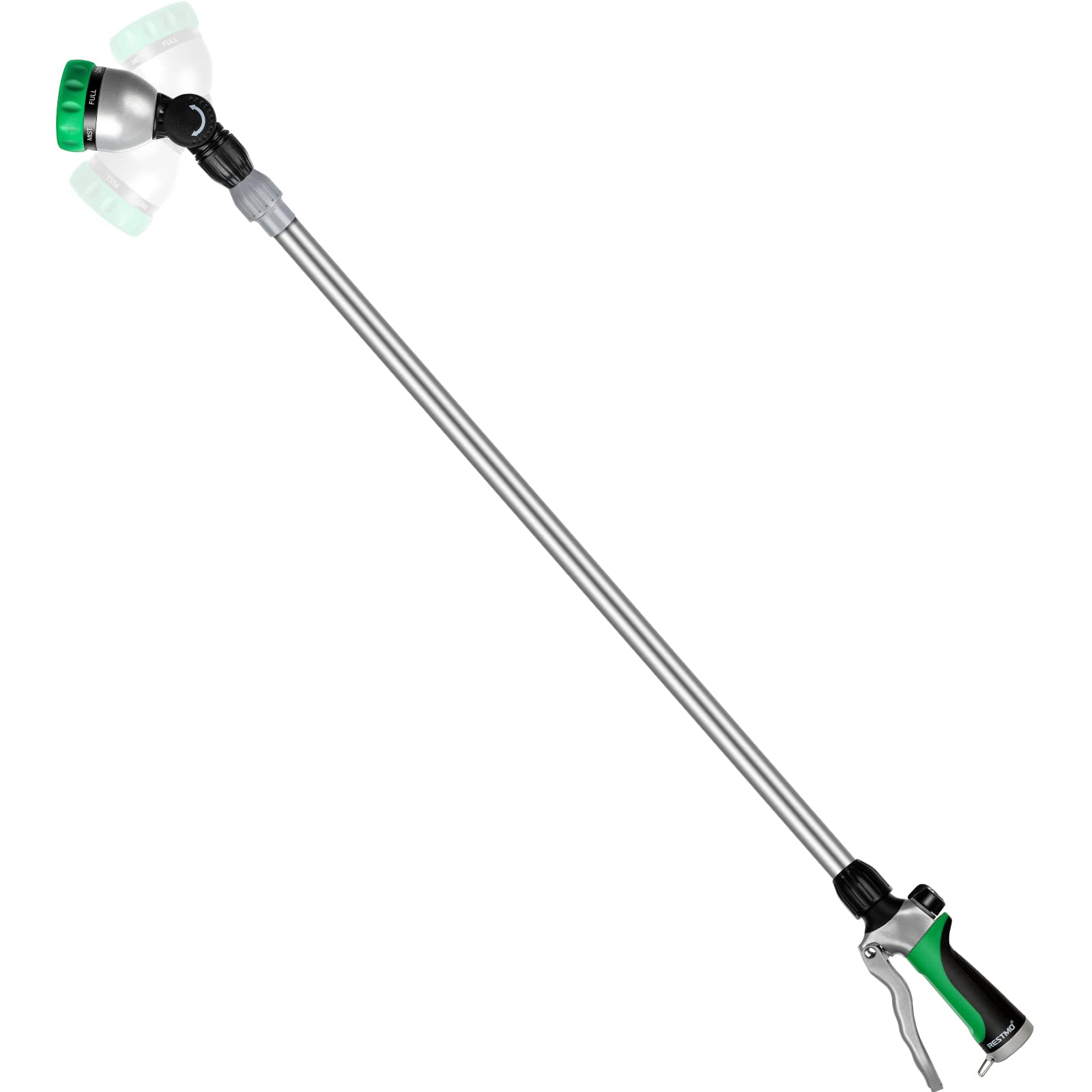 Restmo telescopic watering wand green model front view