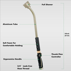 Restmo Watering Wand nozzle with precision holes detail