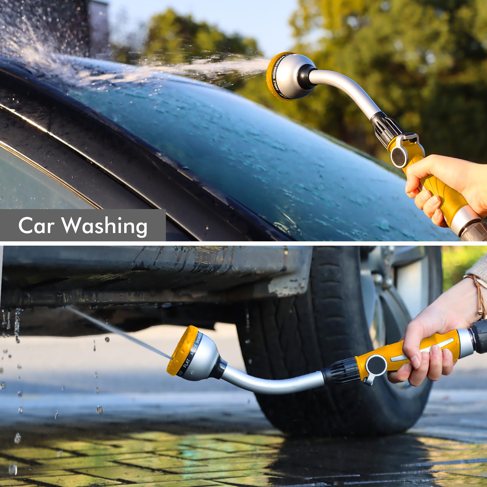 Restmo watering wand with various spray pattern settings