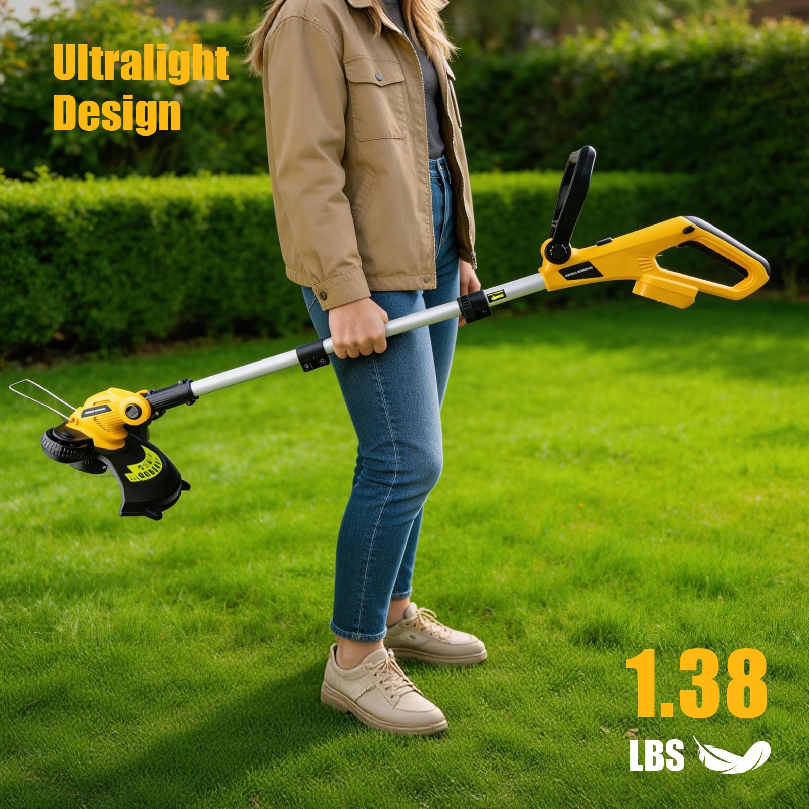 Retek Cordless String Trimmer packaging display