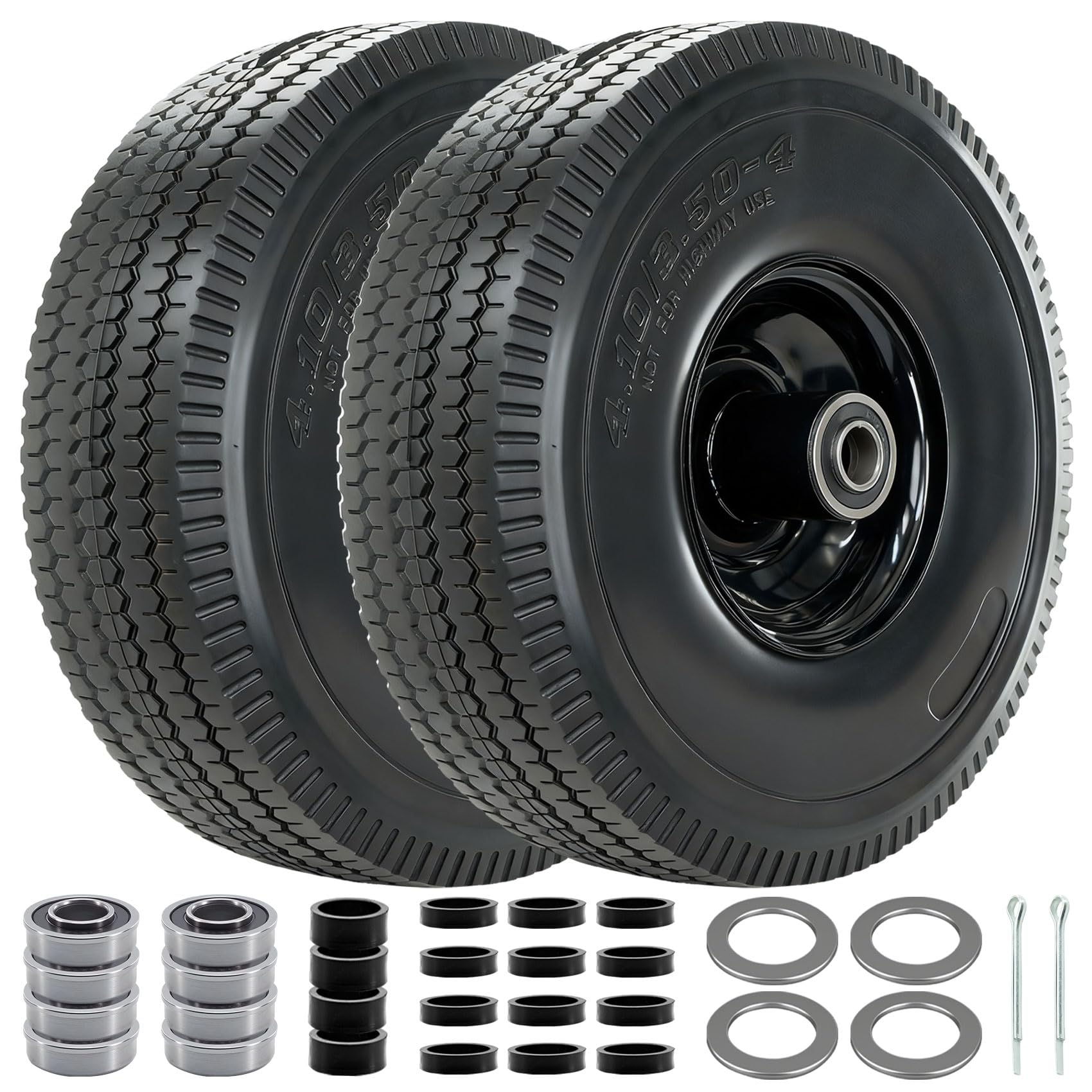 RETOTLA 10-inch flat-free tire front view