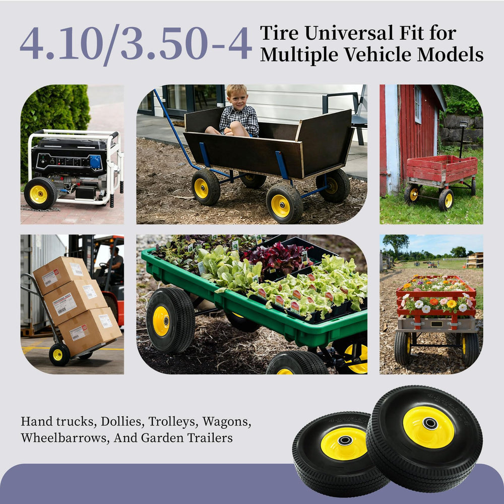 RETOTLA 4.10/3.50-4 tire with steel rim