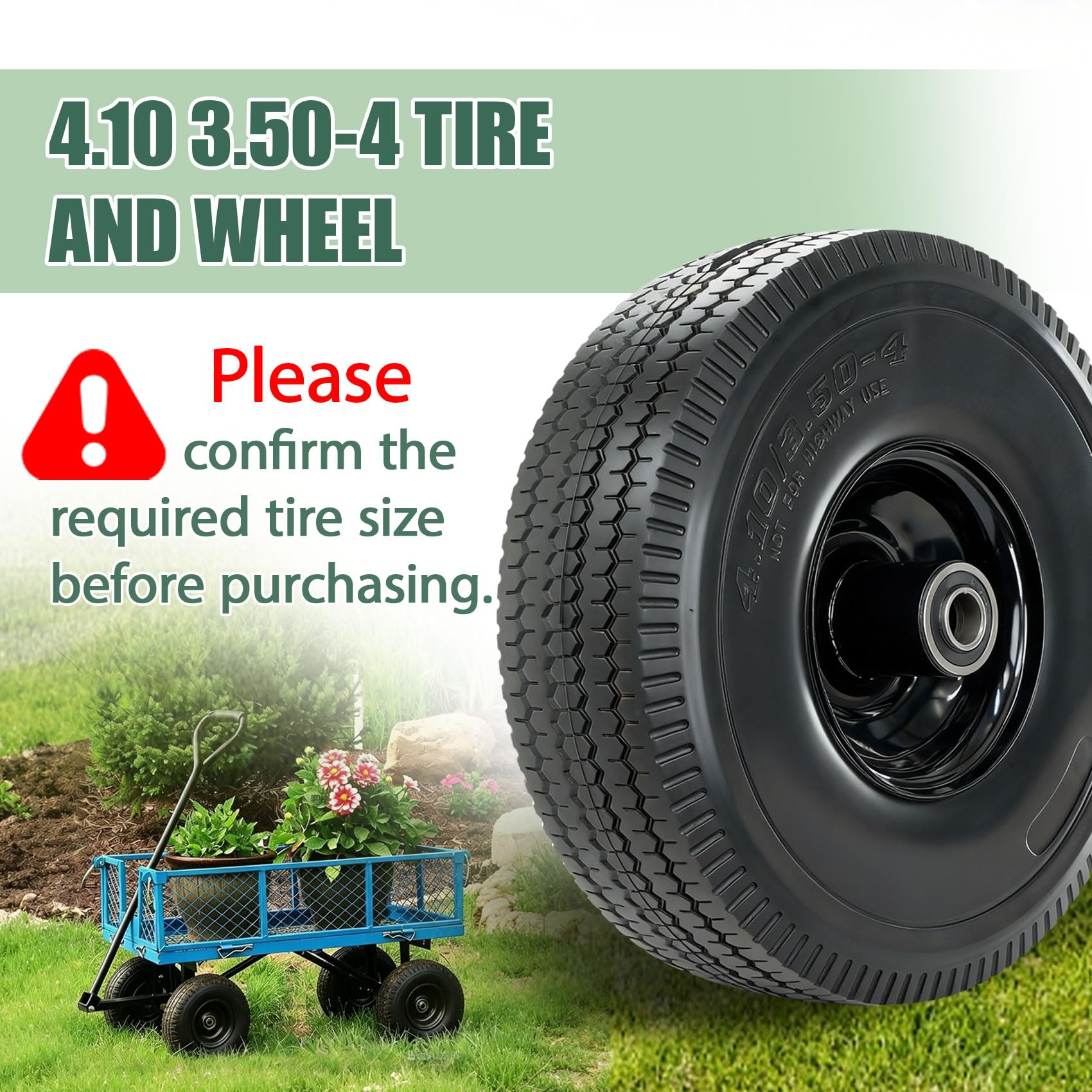 RETOTLA tire being installed on a dolly
