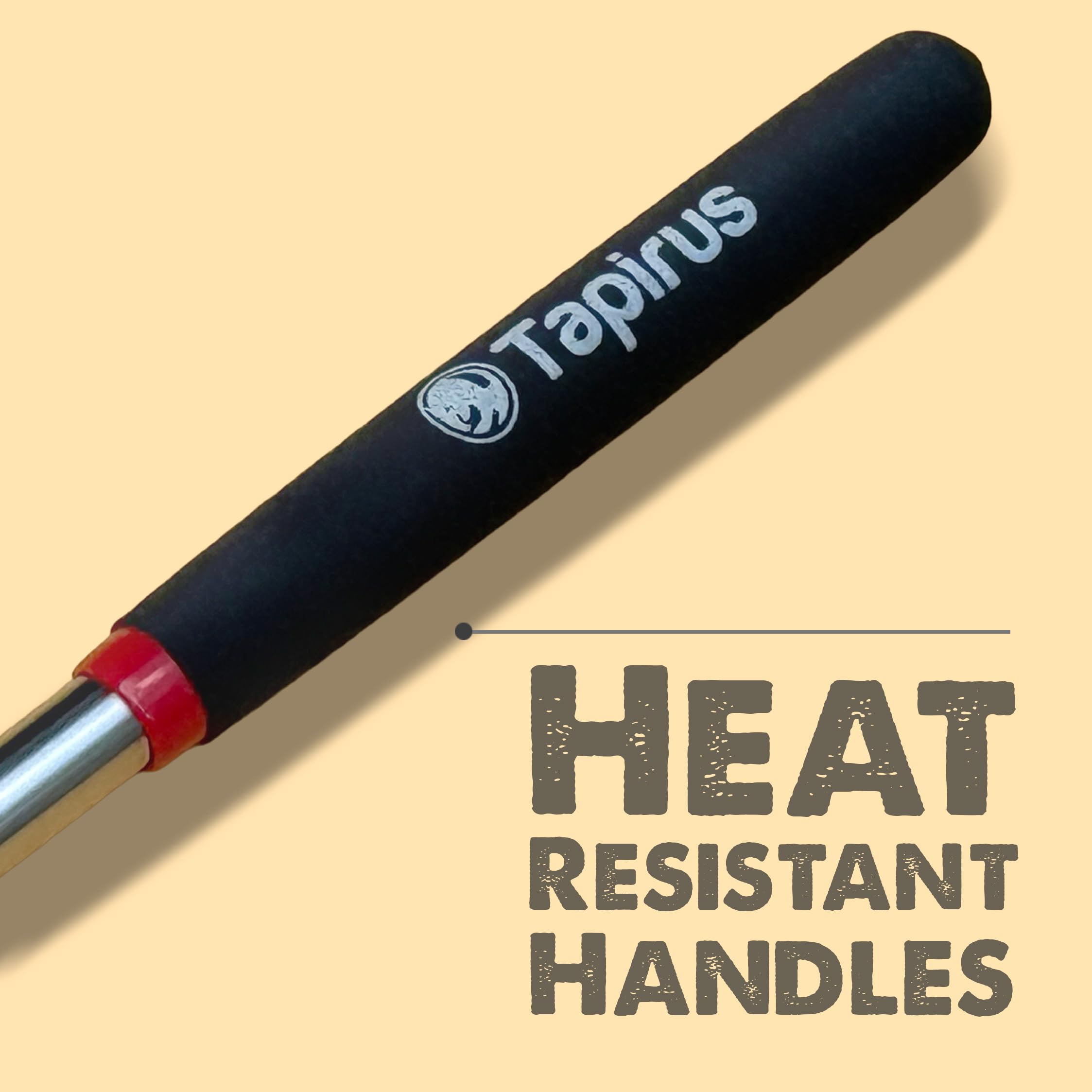 Retracted Tapirus Marshmallow Roasting Stick in pouch