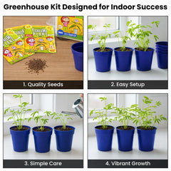 Reusable mini greenhouse made from recycled plastic