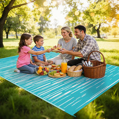 Reversible design of HEBE Outdoor Rug showing both sides
