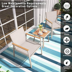 Reversible design of HUGEAR outdoor rug