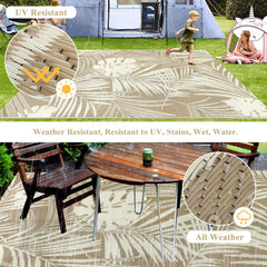 Reversible side of famibay Outdoor Rug 6x9