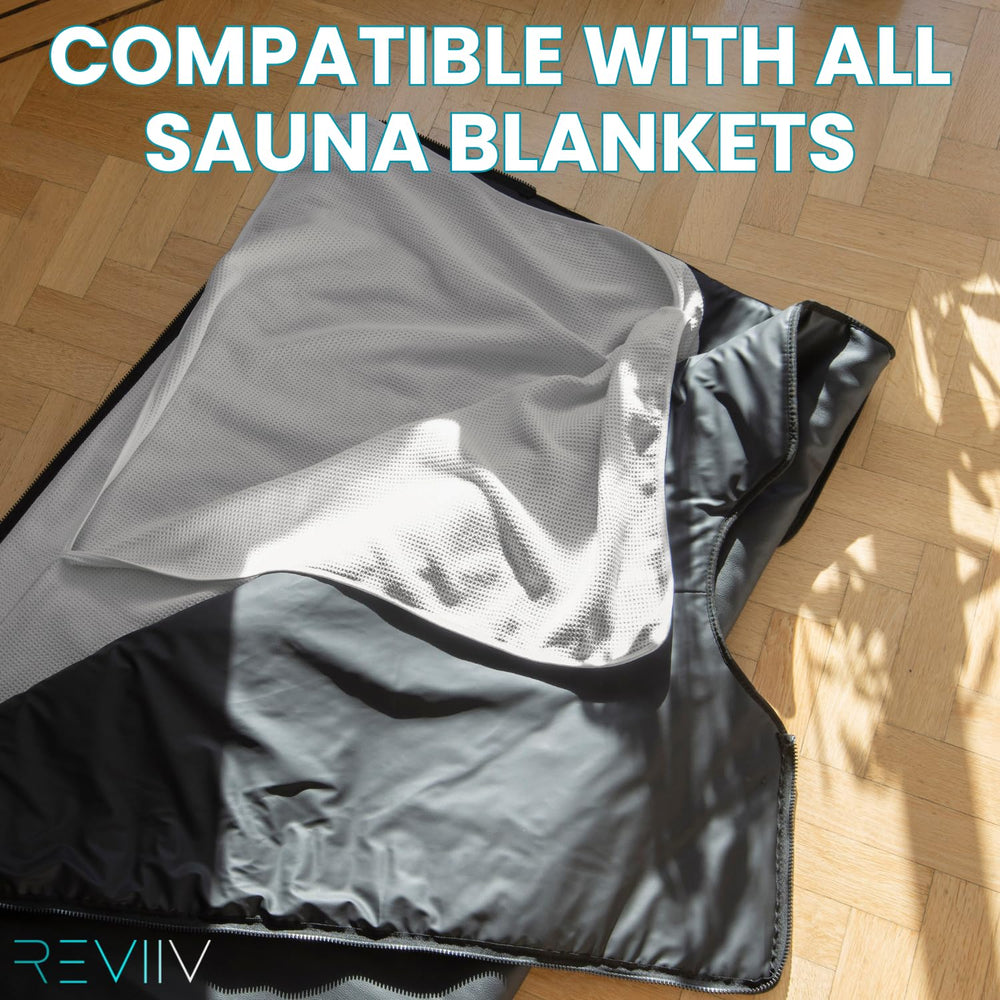 REVIIV sauna towel insert showing absorbent material