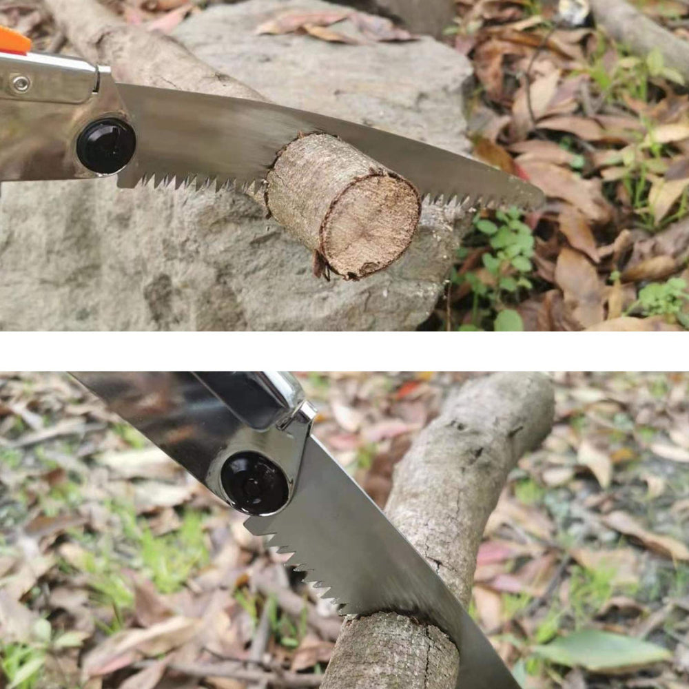 REXBETI 8-Inch Folding Hand Saw side view showing teeth