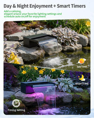RGB LED light strip included with POPOSOAP spillway