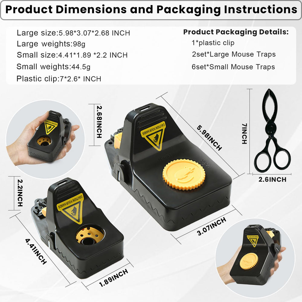 RGBRW Mouse Trap packaging with product details