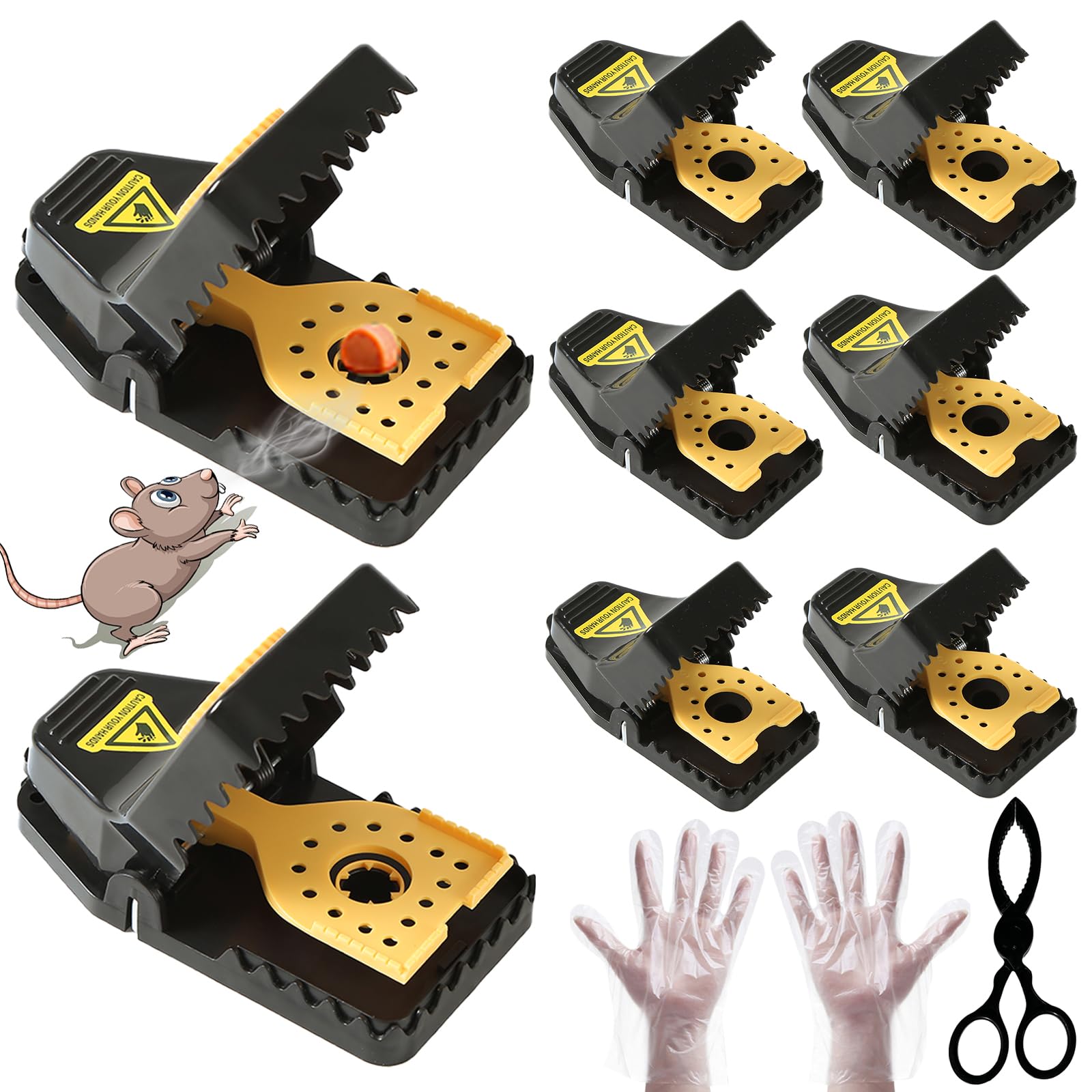RGBRW Mouse Trap set with 9 pieces displayed