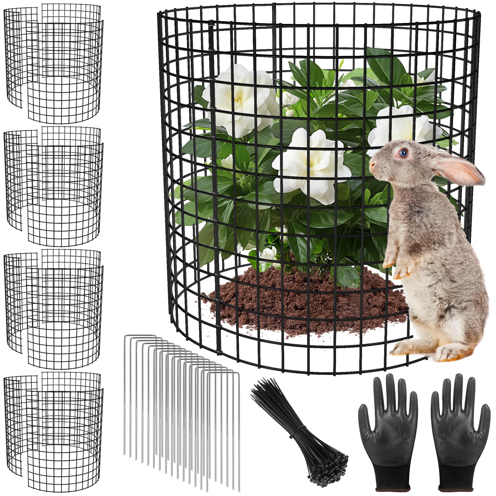 RGJ 5 Pack Plant Protectors 17x14 inches front view