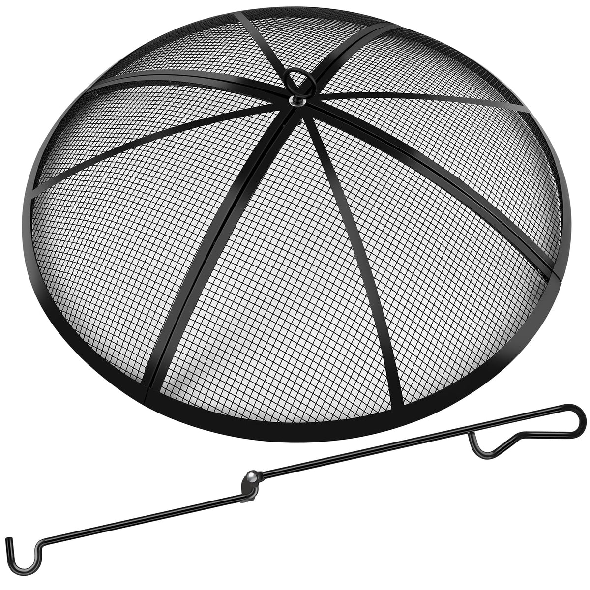RGJ Fire Pit Spark Screen 22 Inch round front view