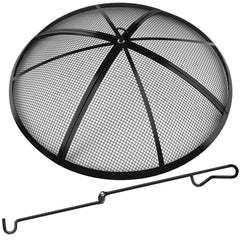 RGJ Fire Pit Spark Screen 22 Inch round front view